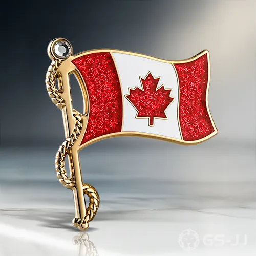 Canada Flag Enamel Pins Canada Flag Enamel Pins