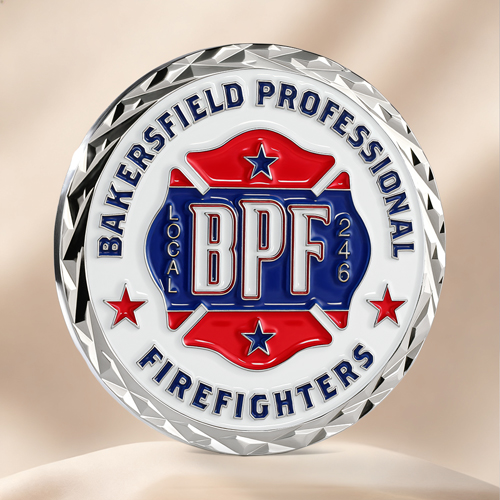 Bravest Firefighter Challenge Coins