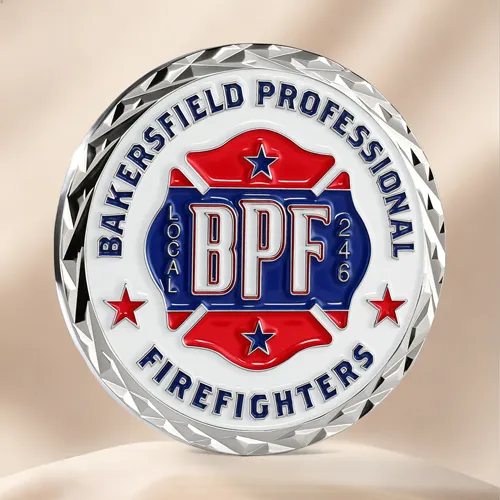 Bravest Firefighter Challenge Coins