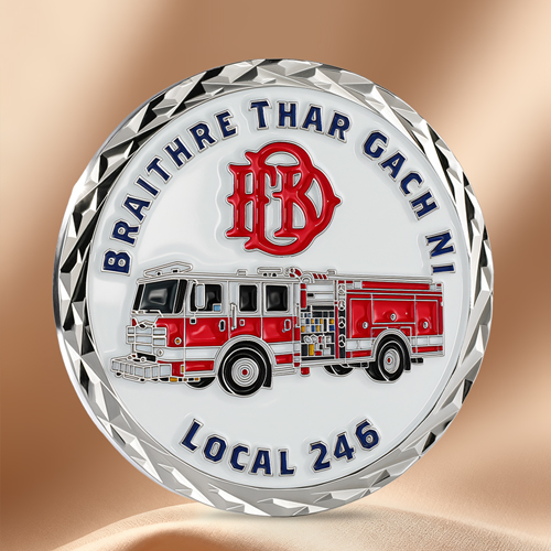 Bravest Firefighter Challenge Coins