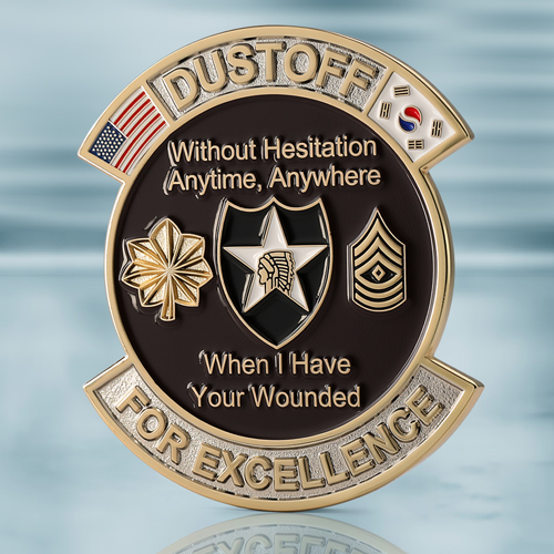 Custom  Dustoff  EMS Challenge Coins