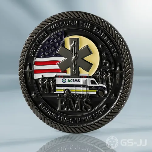 Custom Athens County EMS Challenge Coins Custom Athens County EMS Challenge Coins
