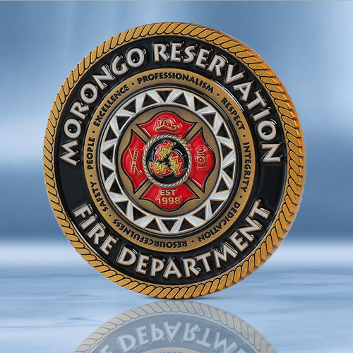 Custom Fire Department EMS Challenge Coins Custom Fire Department EMS Challenge Coins
