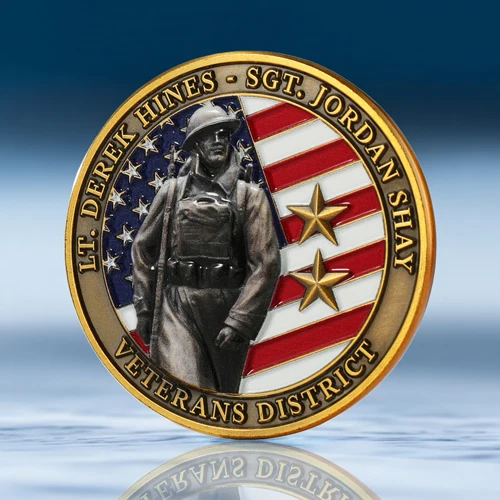 Veterans District Customized Coins