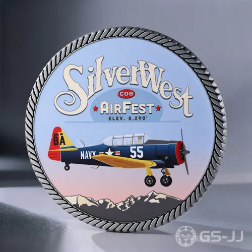 Custom Silver West Airfest Personalized Coins Custom Silver West Airfest Personalized Coins
