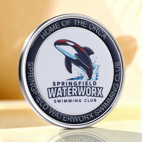 Waterworx Swimming Club Personalized Coins