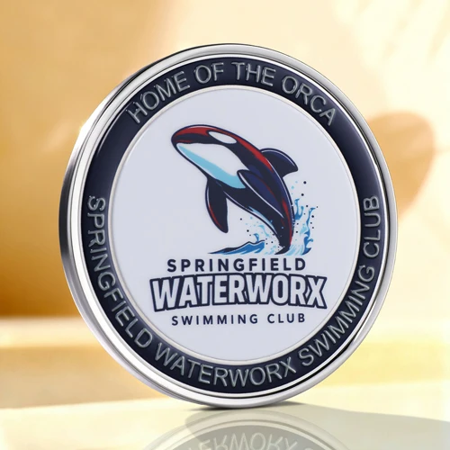 Waterworx Swimming Club Personalized Coins
