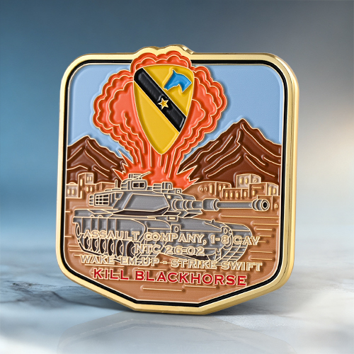 1-8 CAV Assault Company Challenge Coin