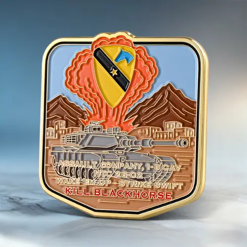 1-8 CAV Assault Company Challenge Coin