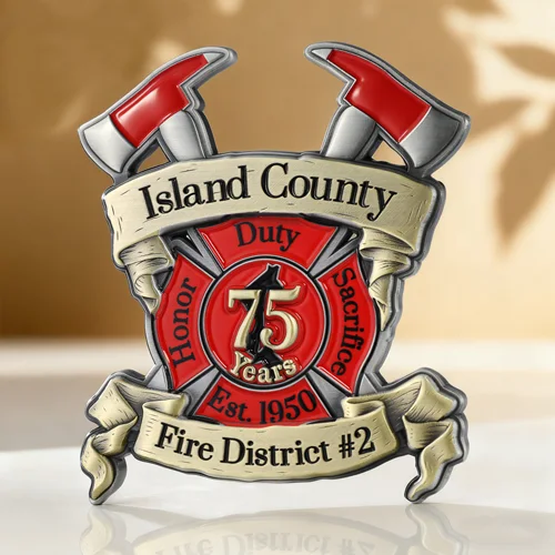 Island County Firefighter Challenge Coin