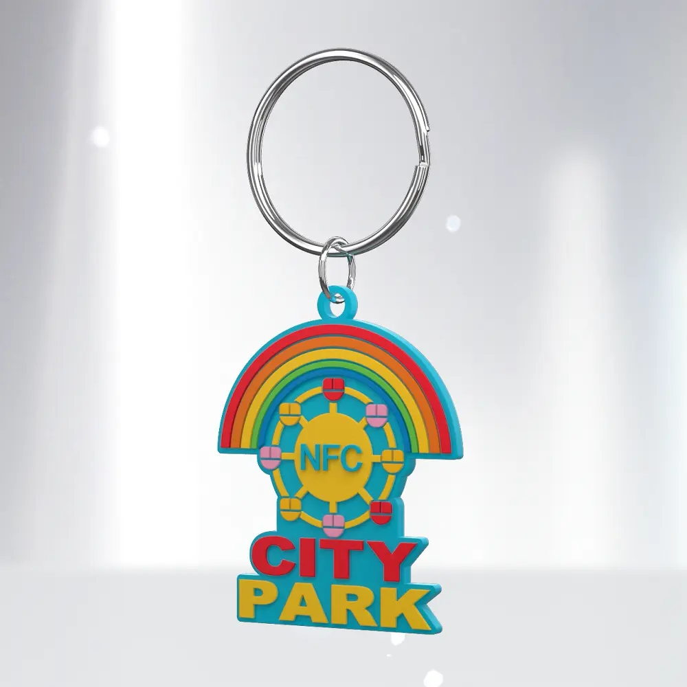 Personalised PVC Keyrings with NFC