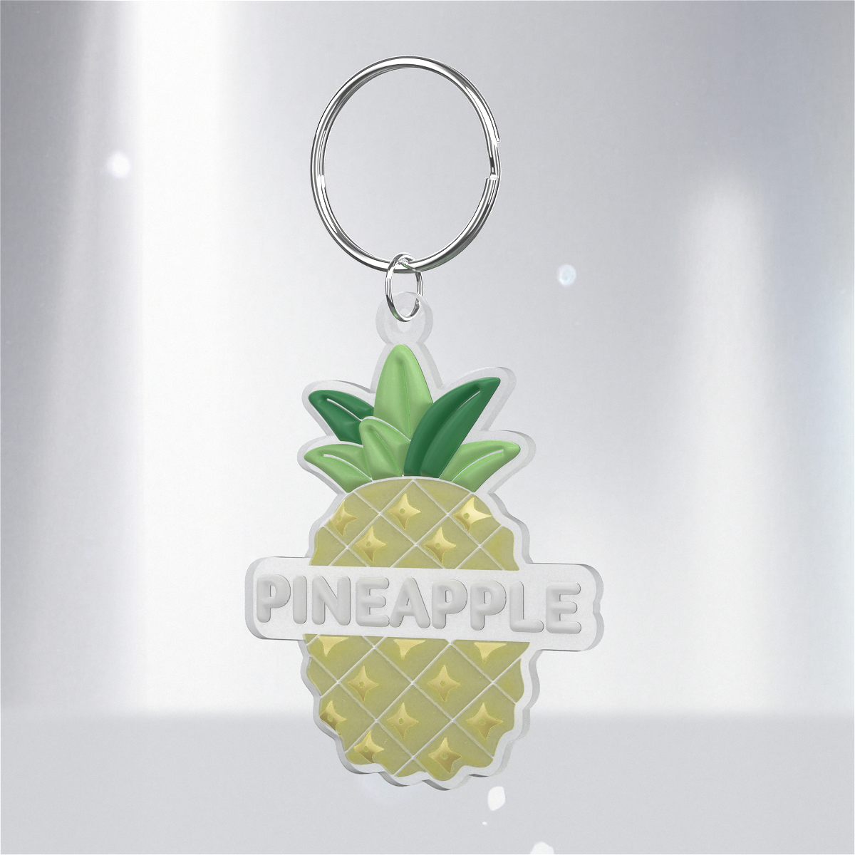 PVC Transparent Personalized Keychains