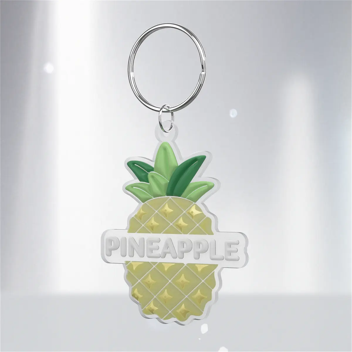 PVC Transparent Personalised Keyrings