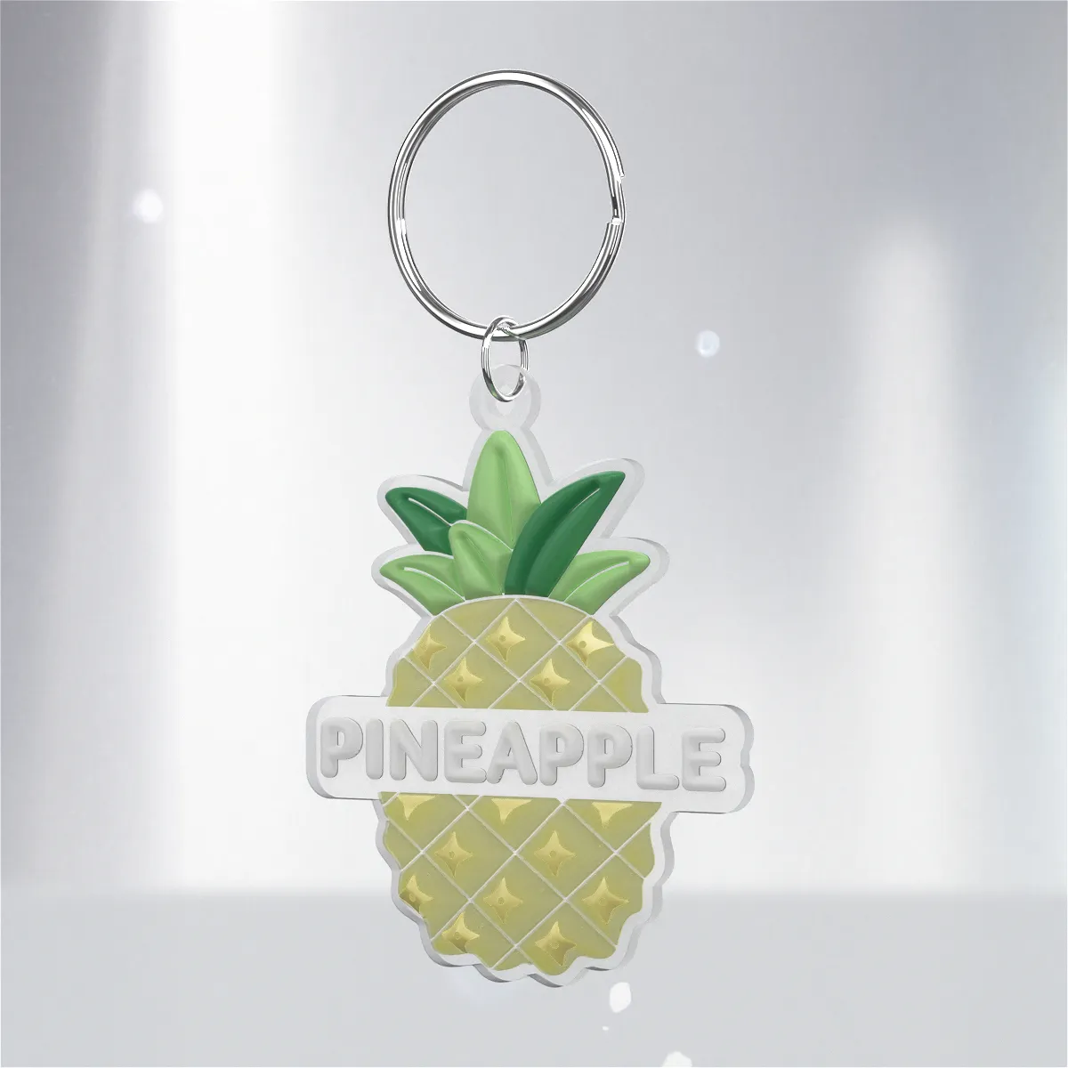 PVC Transparent Personalised Keyrings