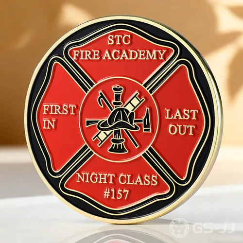 Saint Florian STC Fire Academy Challenge Coin Saint Florian STC Fire Academy Challenge Coin