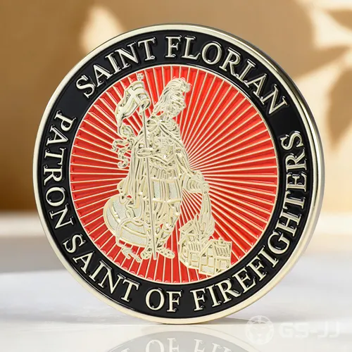 Saint Florian STC Fire Academy Challenge Coin Saint Florian STC Fire Academy Challenge Coin