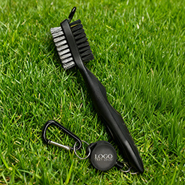 Custom Golf Club Brush/ Groove Cleaner With Carabiner