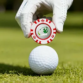 Plastic Custom Golf Marker with Golf Coins Plastic Custom Golf Marker with Golf Coins