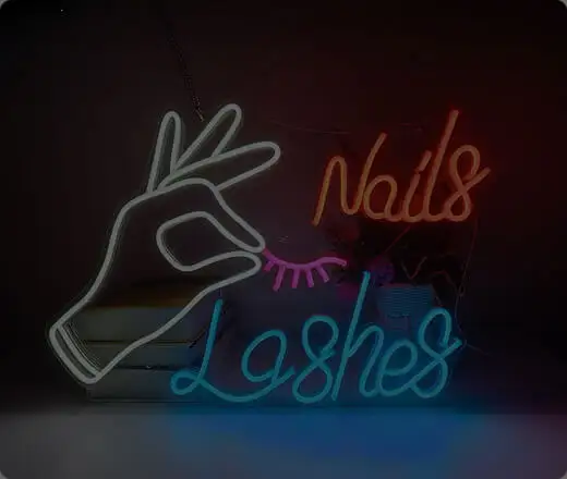 neon business signs for nail shop 2056n7c64y