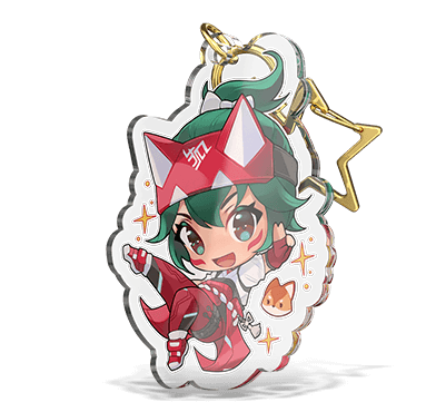 Personalised Acrylic Dog Keyrings