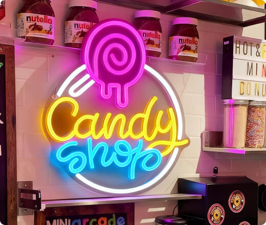 Retail Store Logo Neon Sign