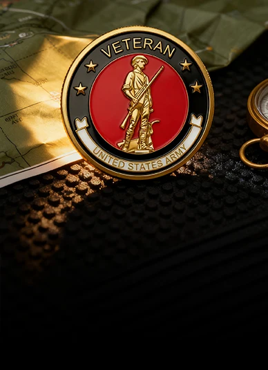 Veteran Army Honor Challenge Coins