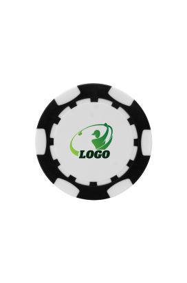 ABS Stylish Colorful Custom Golf Poker Chip Black