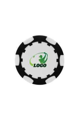 ABS Stylish Colorful Custom Golf Poker Chip Black