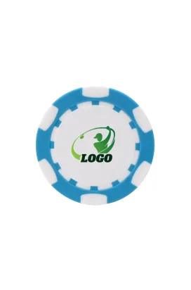 ABS Stylish Colorful Custom Golf Poker Chip Blue
