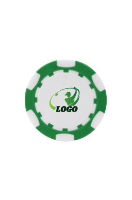 ABS Stylish Colorful Custom Golf Poker Chip Green