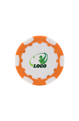 ABS Stylish Colorful Custom Golf Poker Chip Orange