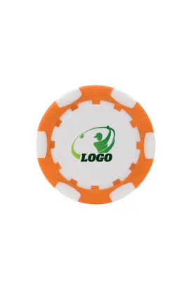 ABS Stylish Colorful Custom Golf Poker Chip Orange ABS Stylish Colorful Custom Golf Poker Chip Orange