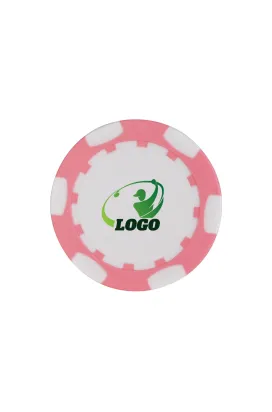 ABS Stylish Colorful Custom Golf Poker Chip Pink