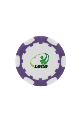 ABS Stylish Colorful Custom Golf Poker Chip Purple
