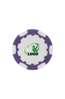 ABS Stylish Colorful Custom Golf Poker Chip Purple ABS Stylish Colorful Custom Golf Poker Chip Purple