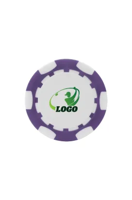 ABS Stylish Colorful Custom Golf Poker Chip Purple