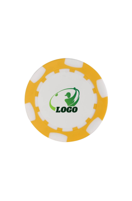 ABS Stylish Colorful Custom Golf Poker Chip Yellow