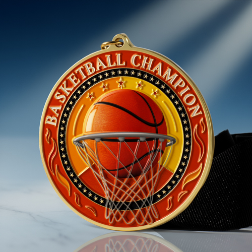 Basketball Champion Custom Medal