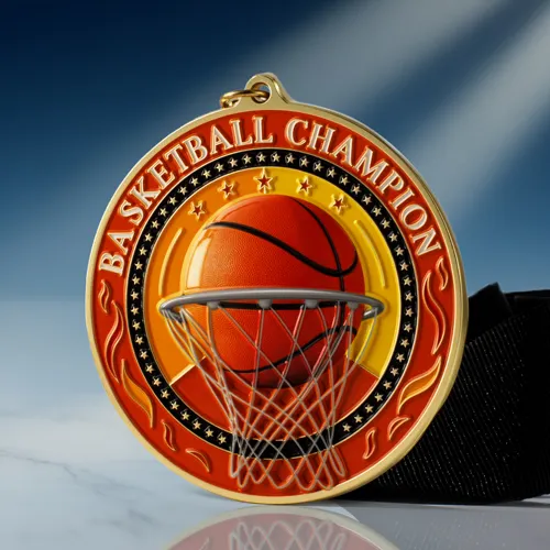 Basketball Champion Custom Medal Basketball Champion Custom Medal