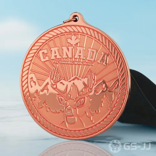 Canada Themed Custom Medal Canada Themed Custom Medal