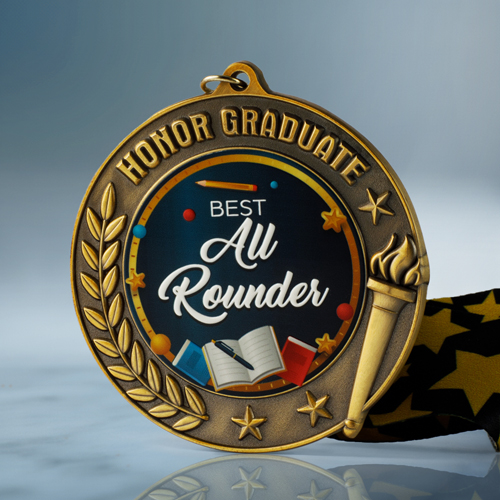 Honor Graduate Best All Rounder Custom Medal