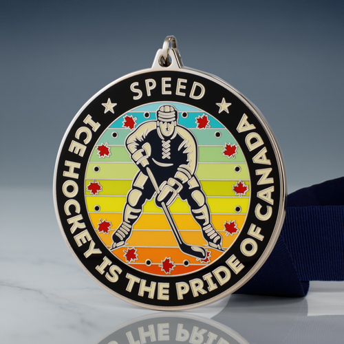 Ice Hockey Pride Custom Medal