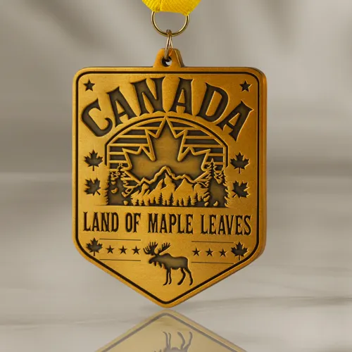 Land of Maple Leaves Custom Medal Land of Maple Leaves Custom Medal