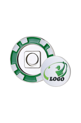 UV Full Color Personalized Golf Poker Chips Green