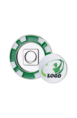 UV Full Color Personalized Golf Poker Chips Green