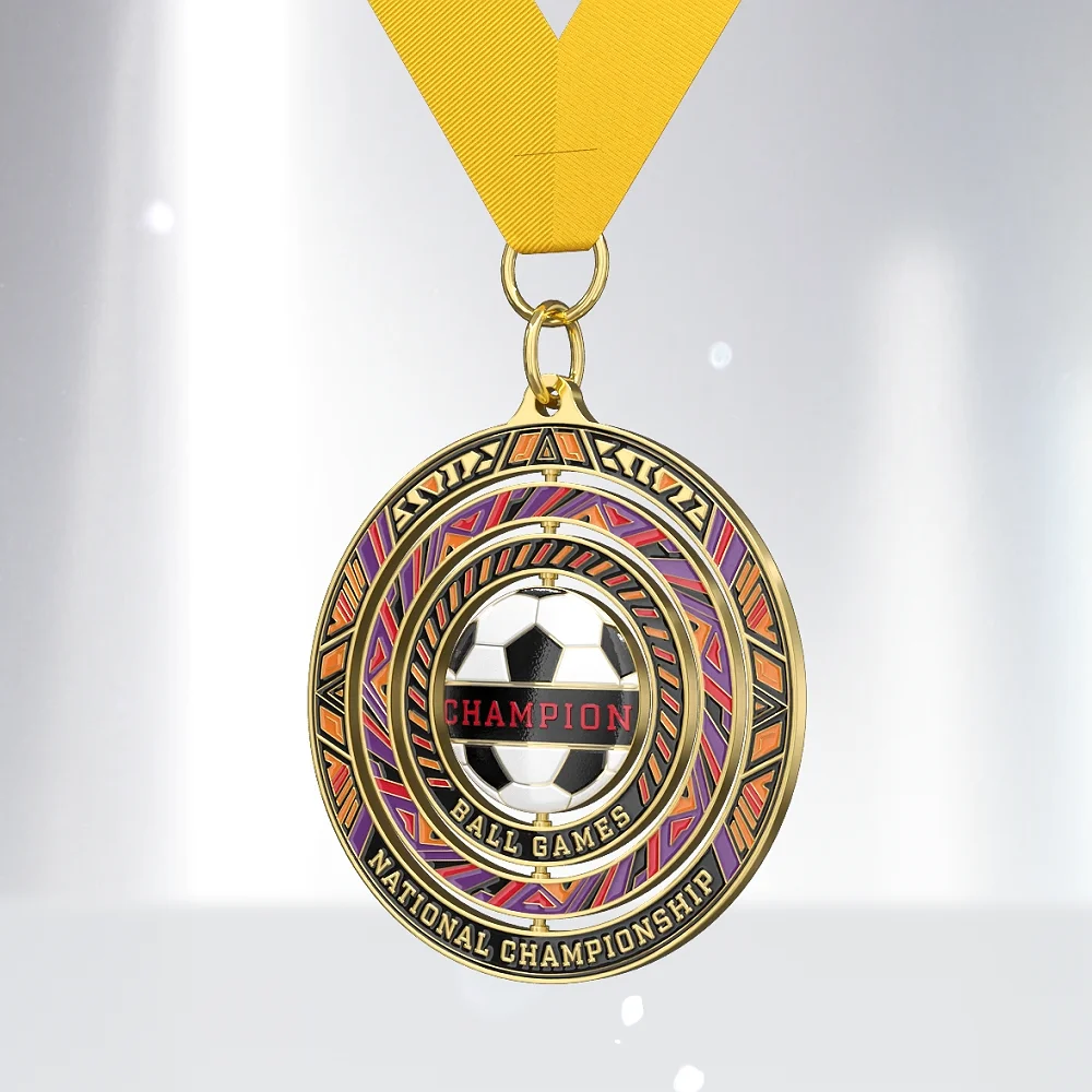 Multi-layered Rotating Medal
