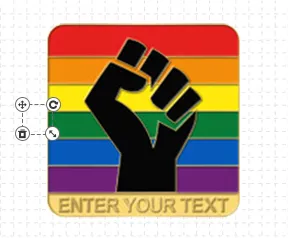 Awareness Enamel Pin Template