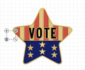 Politics Enamel Pin Template