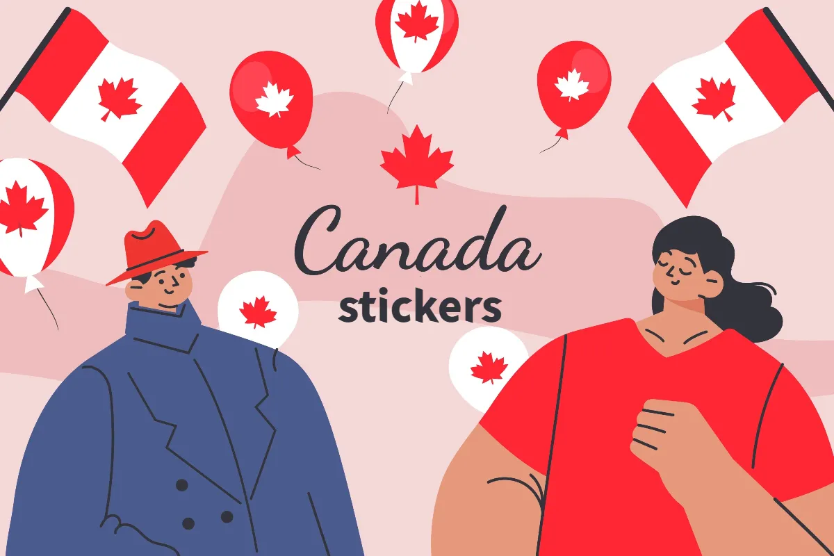 What is a Canadian Flag Sticker?