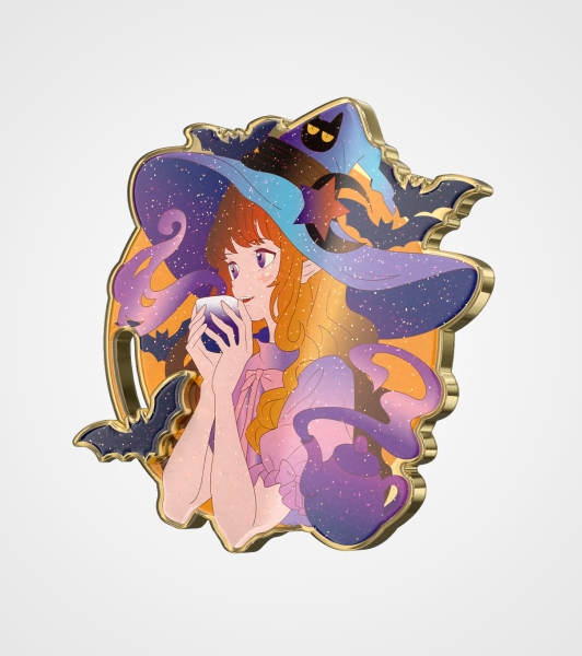 Glitter Rotating Pin – Sparkling Custom Fidget Pin